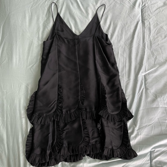Rochas black tiered mini dress size 38 - Picture 6 of 6